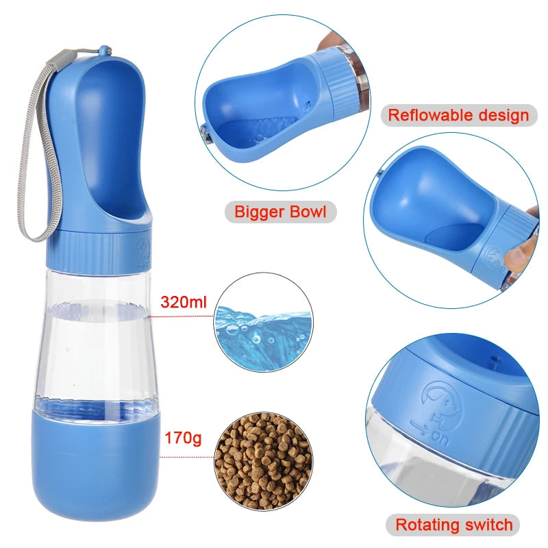 Gourde Portable 2 en 1 – Eau & Nourriture